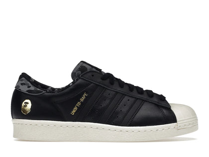 adidas Superstar 80s Undefeated Bape Black - authentic adidas sneakers