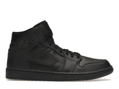 Jordan 1 Mid Triple Black - authentic Jordan sneakers