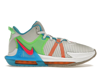 Nike LeBron Witness 7 Grey Fog Multi-Color - authentic Nike sneakers