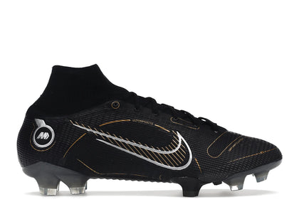Nike Mercurial Superfly 8 FG Black Metallic Silver Gold - authentic Nike sneakers