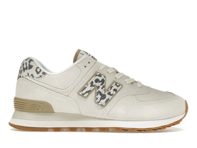 New Balance 574 Sea Salt Leopard Gum (Women's)