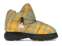 Burberry Check Pillow Boots Yellow Beige