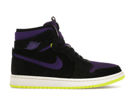 Jordan 1 High Zoom Air CMFT Black Court Purple Lemon Venom (Women's) - authentic Jordan sneakers