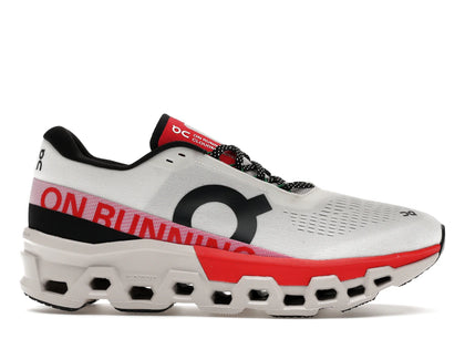 On Running Cloudmonster 2 Ivory Silver Red - authentic On sneakers