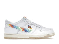 Nike Dunk Low SE Rainbow Lace Swoosh White (GS)