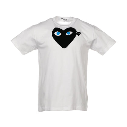 Comme des Garcons Play Black Heart Blue Eyes T-shirt White - authentic Comme des Garcons PLAY apparel