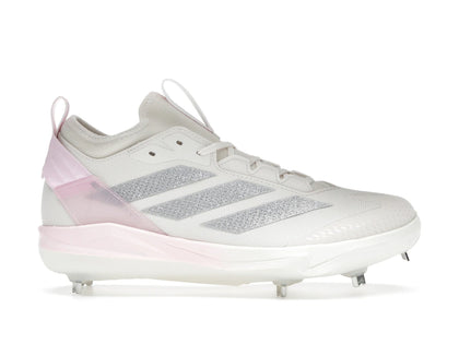 adidas Adizero Instinct+ 2.0 Chalk White Silver Metallic Clear Pink (Women's) - authentic adidas sneakers