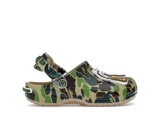 Crocs Classic Clog A Bathing Ape ABC Camo Green (Kids) - authentic Crocs sneakers