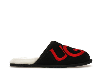 UGG Scuff Logo Slipper Black Red - authentic UGG sneakers