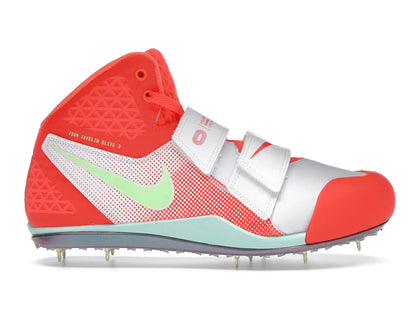 Nike Zoom Javelin Elite 3 White Hyper Orange Lime Blast Bright Crimson - authentic Nike sneakers