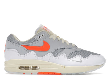 Nike Air Max 1 Patta Waves White Hyper Crimson (With Bracelet) - authentic Nike sneakers