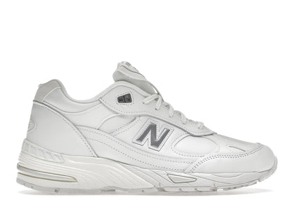 New Balance 991 MiUK White Grey - authentic New Balance sneakers