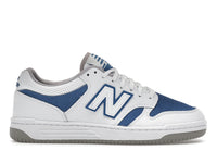 New Balance 480 White Royal Blue Suede