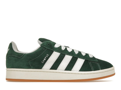 adidas Campus 00s Dark Green Cloud White - authentic adidas sneakers