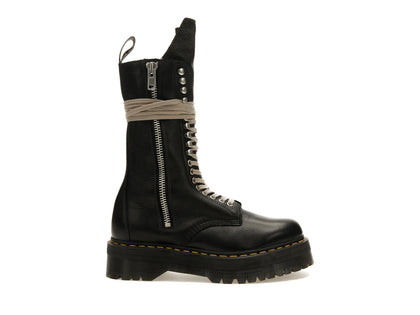 Dr. Martens 1918 Quad Leather Sole Calf Length Boot Rick Owens Black - authentic Dr. Martens sneakers