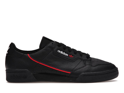 adidas Continental 80 Black Scarlet Red - authentic adidas sneakers