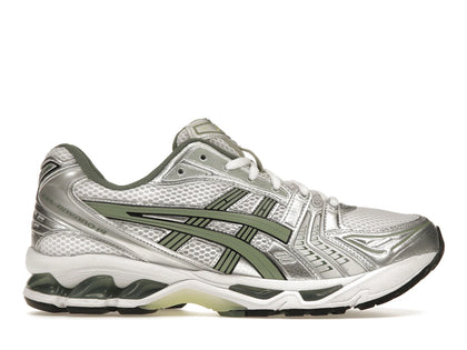 ASICS Gel-Kayano 14 White Pure Silver Slate Grey Sage - authentic ASICS sneakers