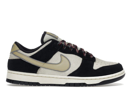 Nike Dunk Low LX Black Suede Team Gold (Women's) - authentic Nike sneakers