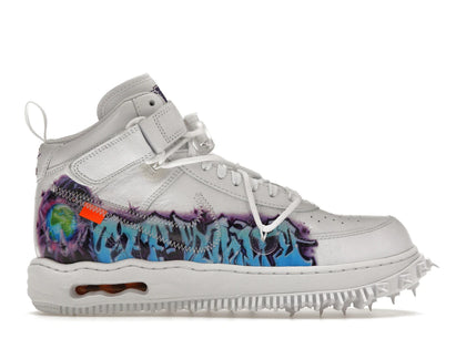 Nike Air Force 1 Mid Off-White Graffiti White - authentic Nike sneakers