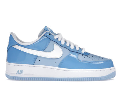 Nike Air Force 1 Low '07 LV8 Phychic Blue White Patent - authentic Nike sneakers