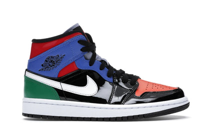Jordan 1 Mid Multi Patent (Women's) - authentic Jordan sneakers