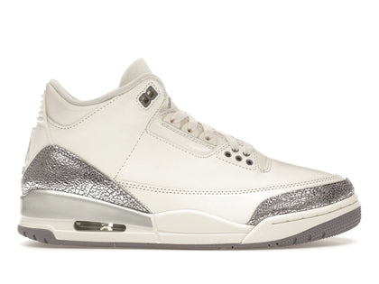 Jordan 3 Retro Sail Cement Grey (Women's) - authentic Jordan sneakers