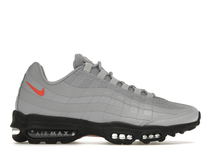 Nike Air Max 95 Ultra Wolf Grey Bright Crimson - authentic Nike sneakers