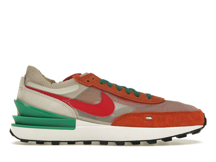 Nike Waffle One Burnt Sunrise Light Orewood Brown Malachite Mystic Hibiscus (Women's) - authentic Nike sneakers