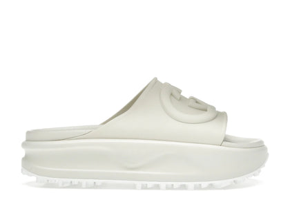 Gucci GG Oversize Slide Sandal Interlocking G Off White (Women's) - authentic Gucci sneakers
