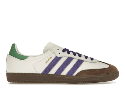 adidas Samba OG Off White Core Purple Green Brown (Women's) - authentic adidas sneakers