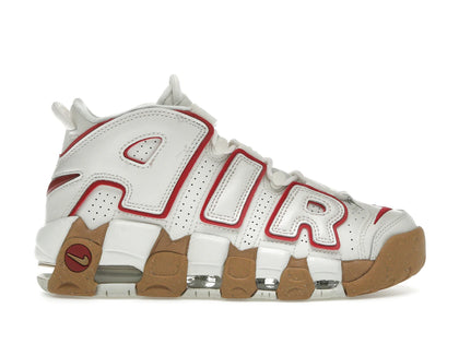 Nike Air More Uptempo Phantom Gym Red Gum (Women's) - authentic Nike sneakers