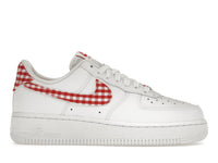 Nike Air Force 1 Low '07 Essential White Mystic Red Gingham (Women's)