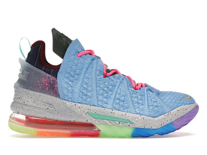 Nike LeBron 18 Best of 1-9 Light Blue - authentic Nike sneakers