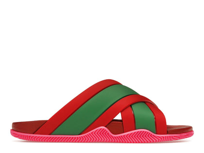 Gucci Web Slide Pink Rubber (Women's) - authentic Gucci sneakers