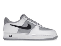 Nike Air Force 1 Low Cut-Out White Grey Black Swoosh