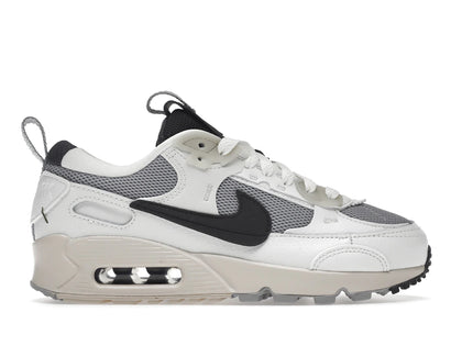 Nike Air Max 90 Futura Wolf Grey Summit White Light Orewood Brown Medium Ash (Women's) - authentic Nike sneakers