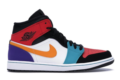 Jordan 1 Mid Bred Multi-Color - authentic Jordan sneakers