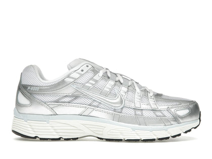 Nike P-6000 White Blue Tint Sail Metallic Silver (Women's) - authentic Nike sneakers