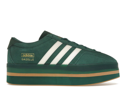 adidas Gazelle Stack Collegiate Green Cream White (Women's) - authentic adidas sneakers
