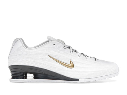Nike Shox Z White Metallic Gold (Women's) - authentic Nike sneakers