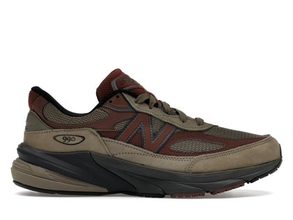 New Balance 990v6 MiUSA Dark Camo Rich Oak - authentic New Balance sneakers