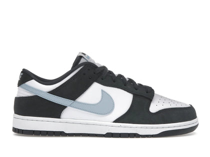 Nike Dunk Low White Anthracite Light Armoury Blue - authentic Nike sneakers
