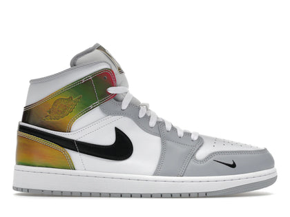 Jordan 1 Mid SE Multi-Color White Wolf Grey - authentic Jordan sneakers