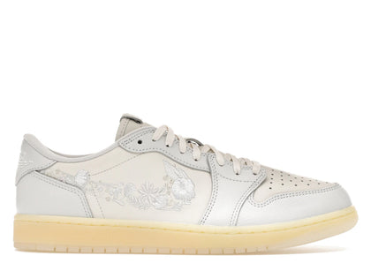 Jordan 1 Retro Low OG Rabbit Floral Swoosh - authentic Jordan sneakers