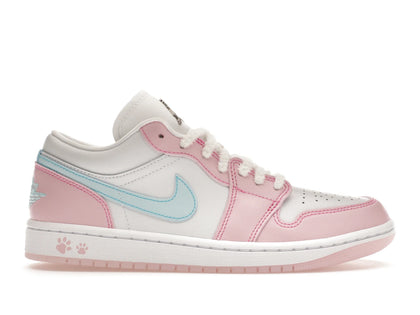 Jordan 1 Low SE Paw Print Pink Foam (Women's) - authentic Jordan sneakers