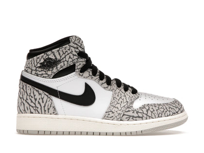 Jordan 1 Retro High OG White Cement (GS) - authentic Jordan sneakers