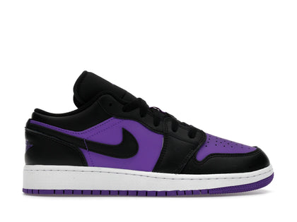 Jordan 1 Low Purple Venom (GS) - authentic Jordan sneakers