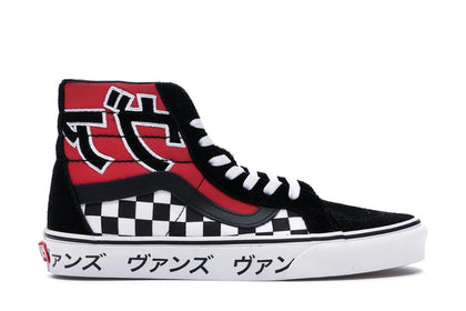 Vans Sk8-Hi Japanese Type Black Red - authentic Vans sneakers