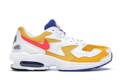 Nike Air Max2 Light University Gold Flash Crimson - authentic Nike sneakers