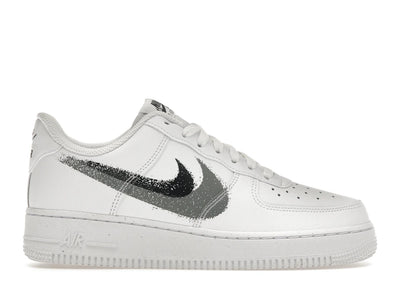 Nike Air Force 1 Low '07 Spray Paint Swoosh White Black Grey